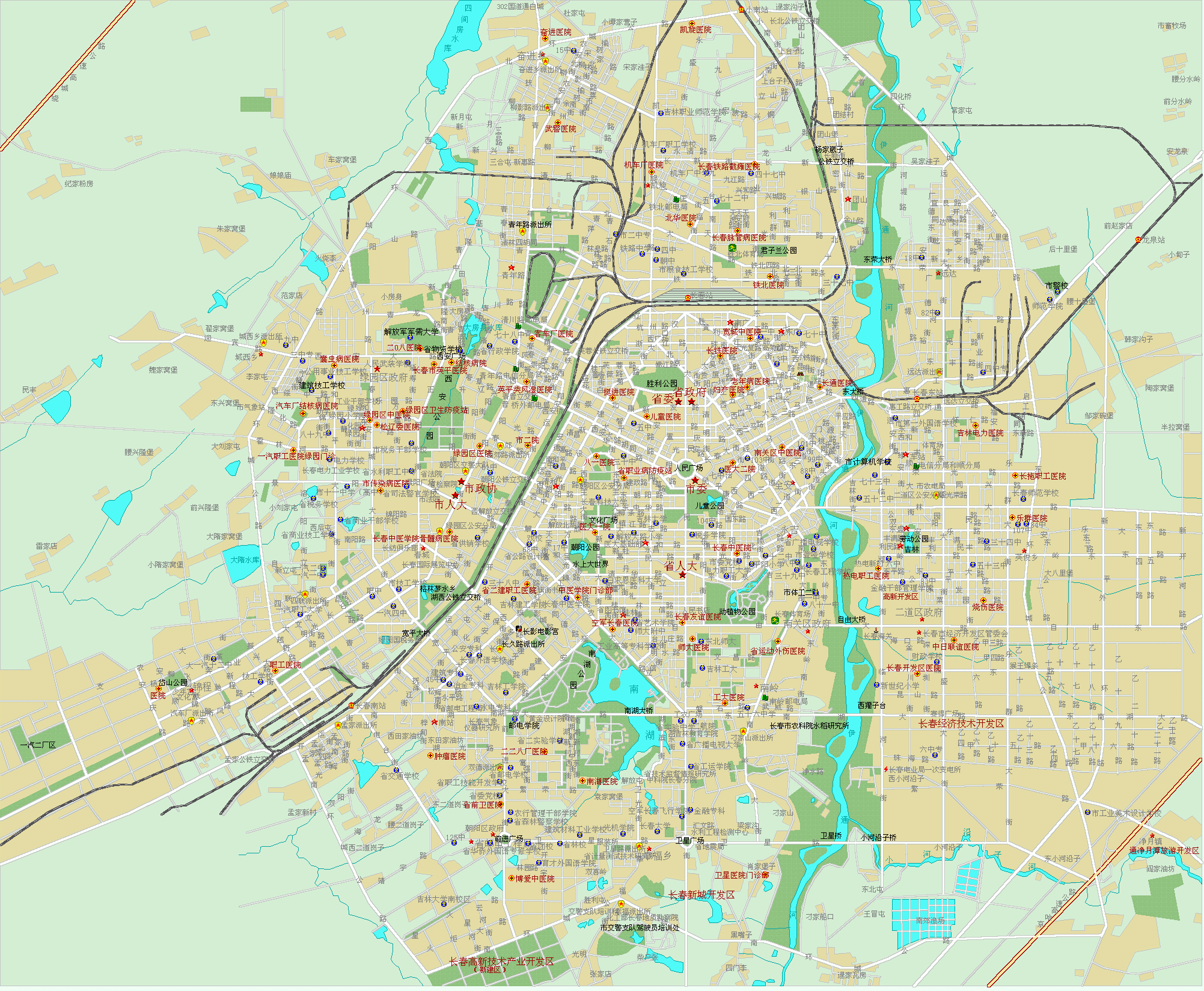 changchun chine carte